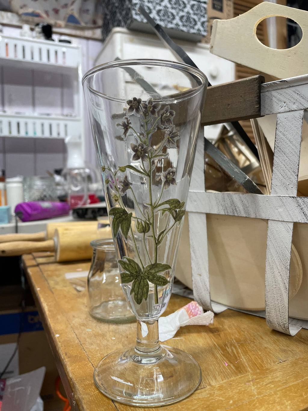 Homegrown Herbs in Upcycled Glass Vases - Ready-to-Root Living Plants